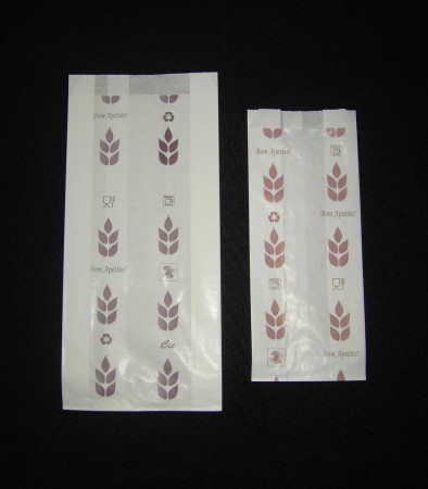 Saqueta de papel para talheres com impressão a uma cor